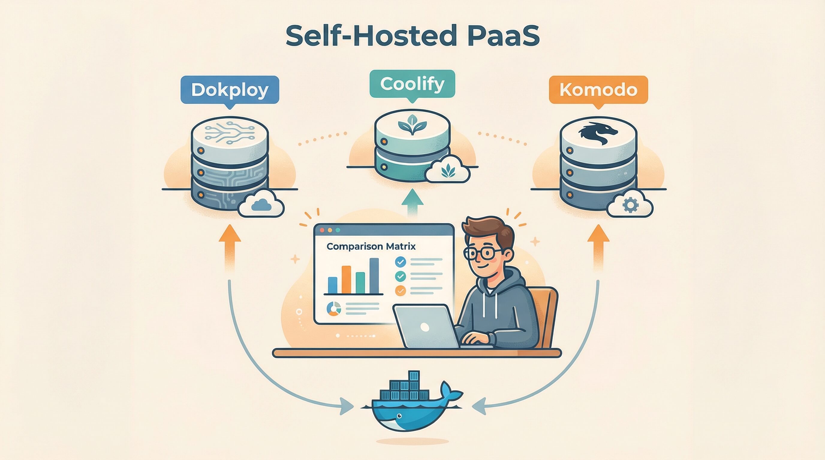 Dokploy vs Coolify vs Komodo: Self-Hosted PaaS Comparison